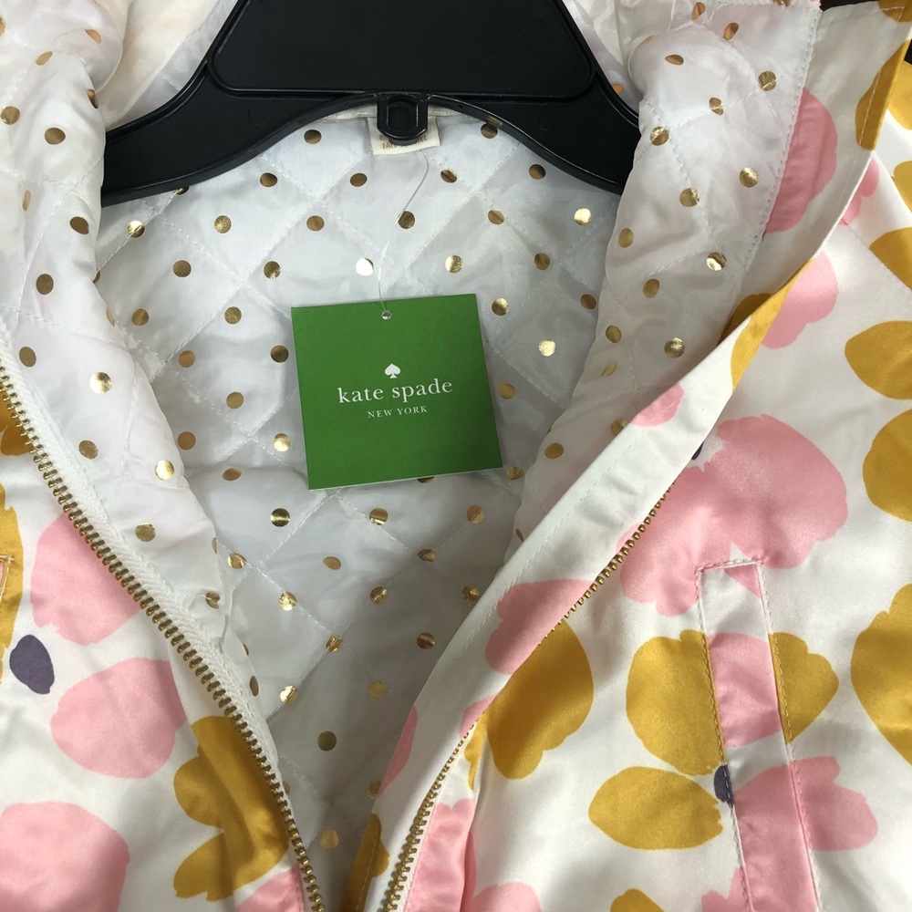 Kate Spade Little Girls Floral Bomber Jacket - Picture 4 of 5
